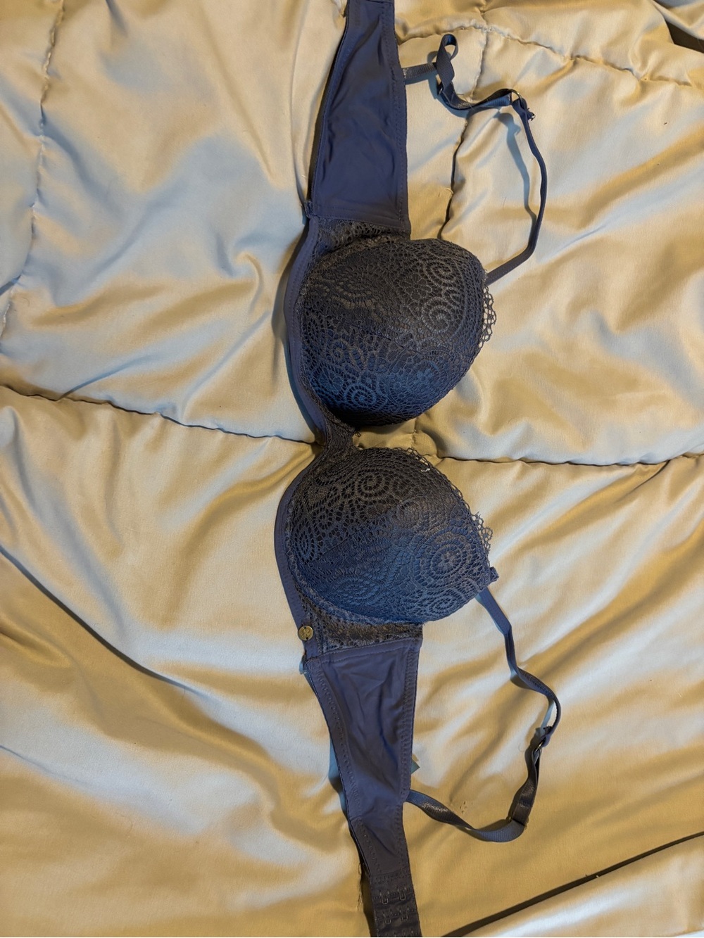 Lucky Brand Navy Lace Push-Up Bra